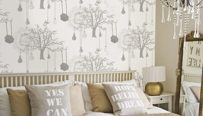 Bedrooms wallpaper ideas wallpapered beautiful