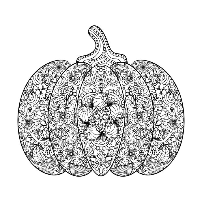 Kids pumpkin coloring page