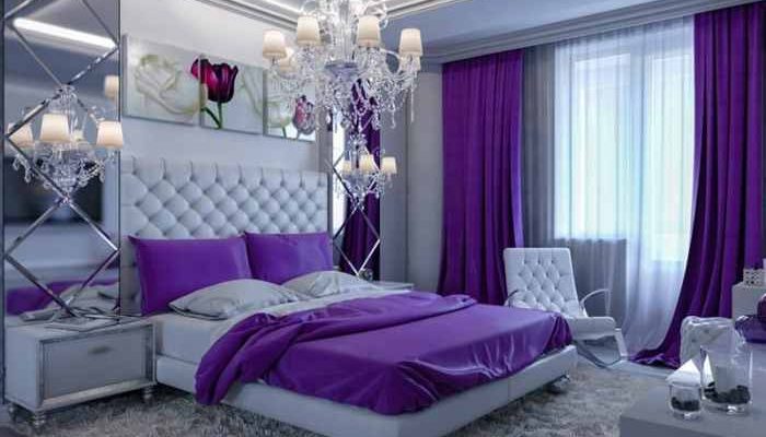 Light purple bedroom design