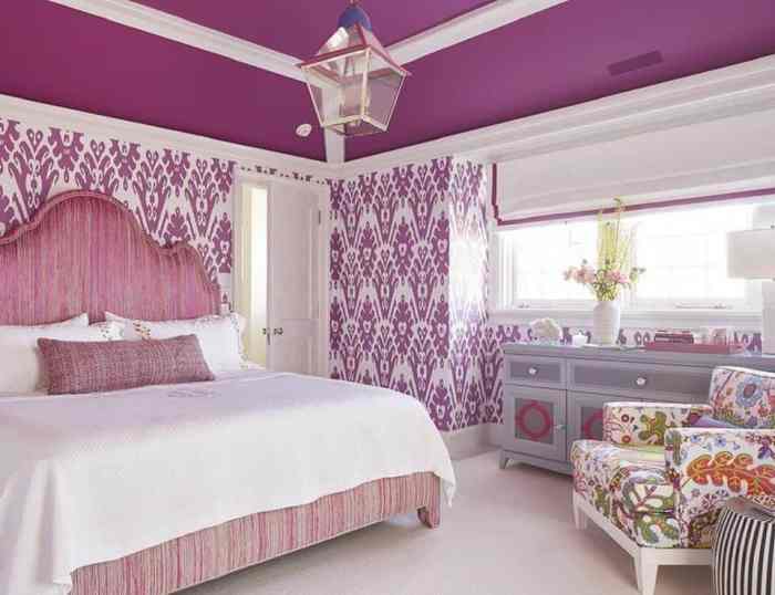 Purple bedroom design ideas