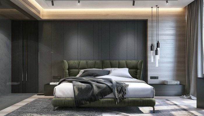 Master bedroom wall design