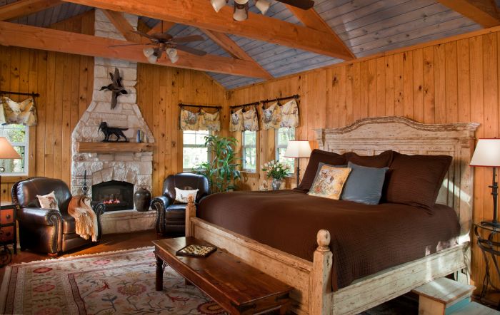 Rustic interior design bedroom