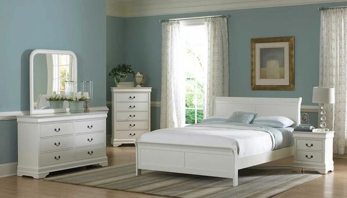 Bedroom design white furniture