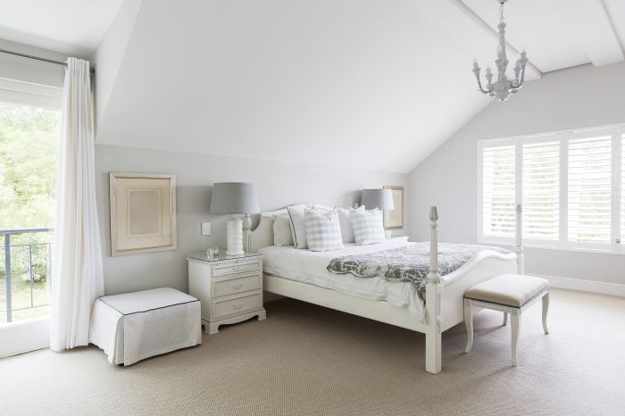 Bedroom design white furniture