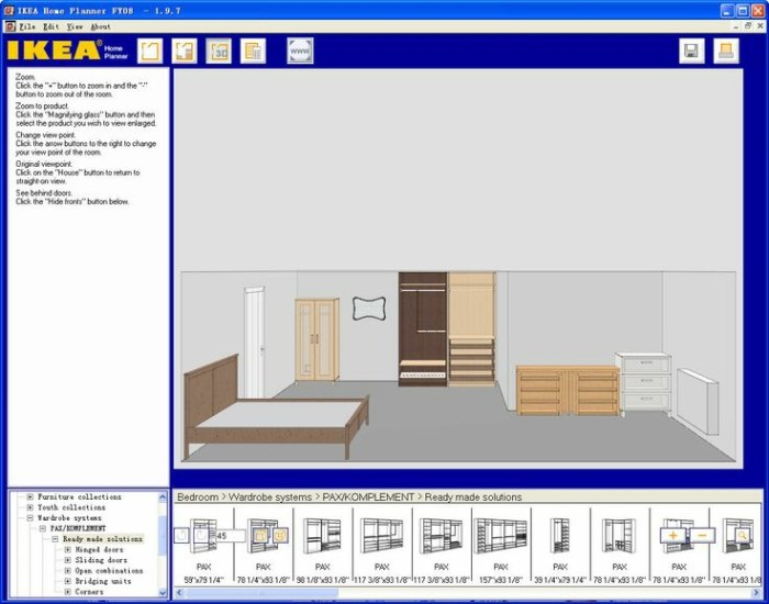 Ikea bedroom design tool